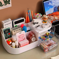 Plastic Cosmetic Organizer Desktop Makeup Storage Box