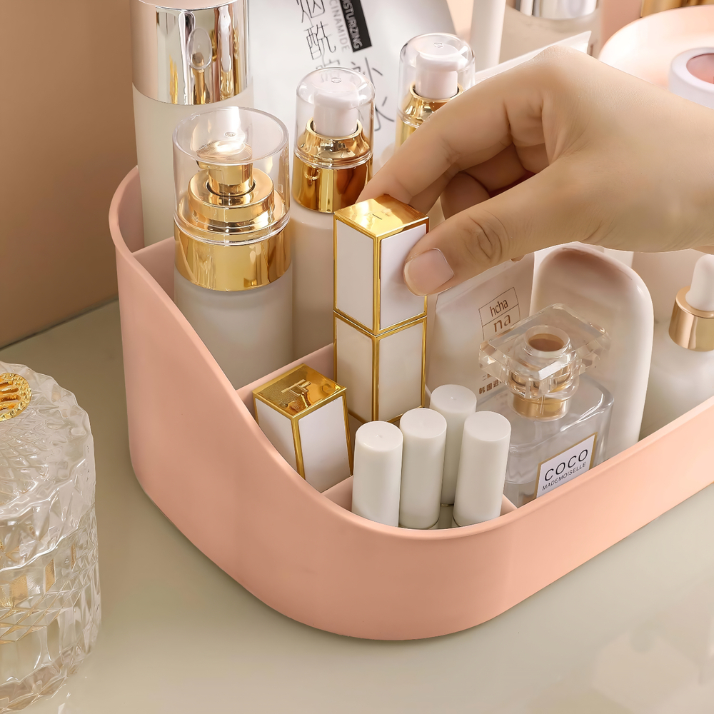 Plastic Cosmetic Organizer Desktop Makeup Storage Box