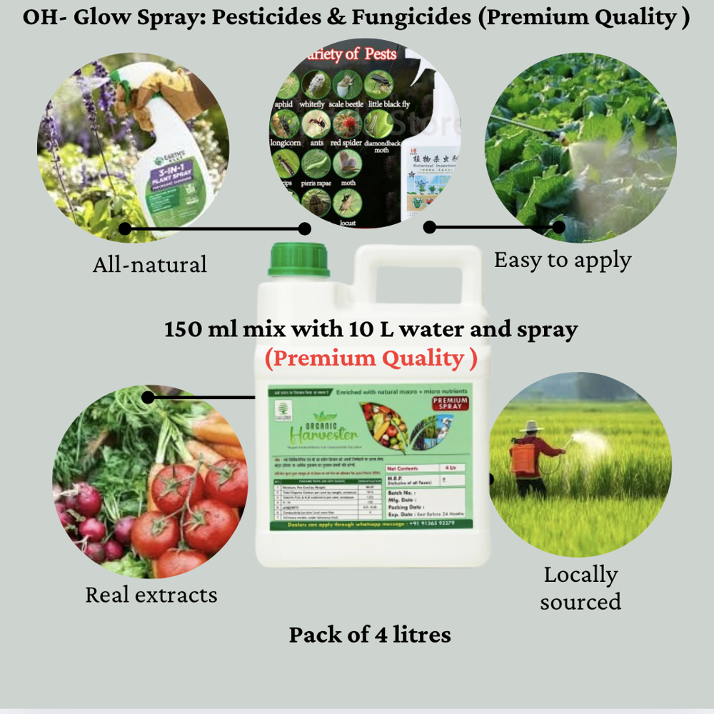 Organic pesticide and fungicide spray : 4 litres pack