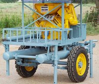 Trolley Mounted Portable Air Compressor - Material: Cast Iron