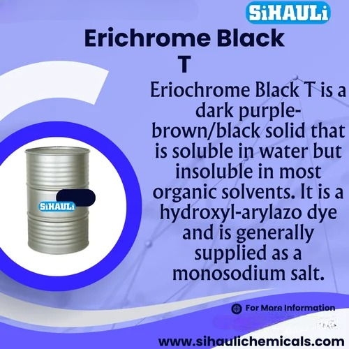 Erichrome Black T Manufacturers, Suppliers, Exporters From Vasai Mumbai