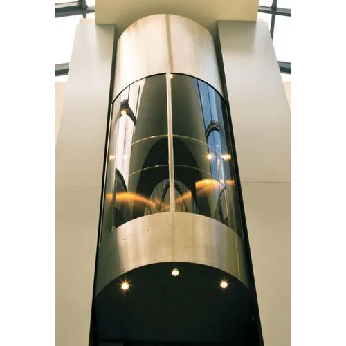 Glass Door Capsule Elevator - Load Capacity: 1200  Kilograms (Kg)