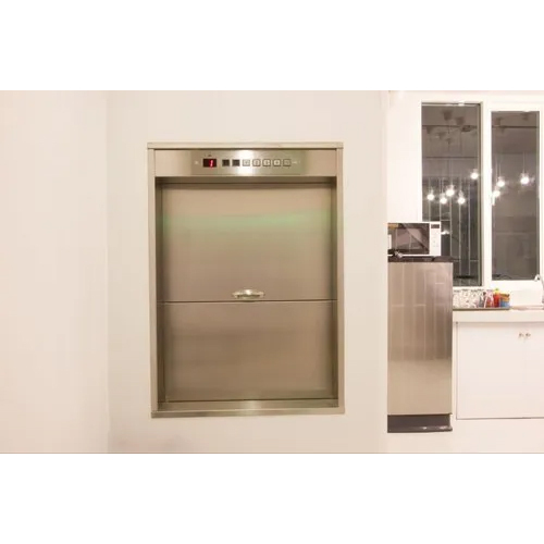 Stainless Steel Dumbwaiter Elevator - Load Capacity: 400  Kilograms (Kg)