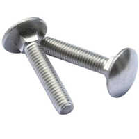 Carriage Bolt - Tempered Silver, Customized Size | Polished Finish For Industrial Use