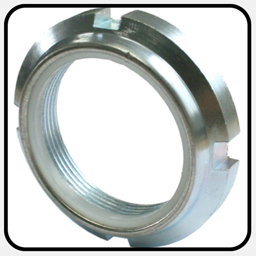 Slotted Nylock Nut - Color: Silver