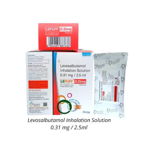 0.31mg लेवोसालबुटामोल इनहेलेशन सॉल्यूशन