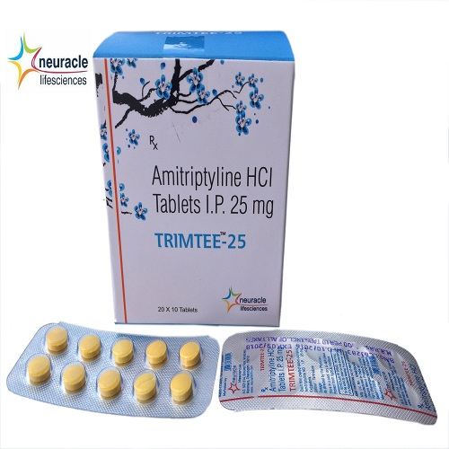 25mg अमित्रिप्टायलिन HCI टैबलेट्स
