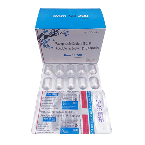 Rabeprazole Sodium And Aceclofenac Sodium Capsules