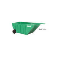 Wheel Barrow Trolley - Stainless Steel, Standard Size, Green | Ideal For Industrial Applications