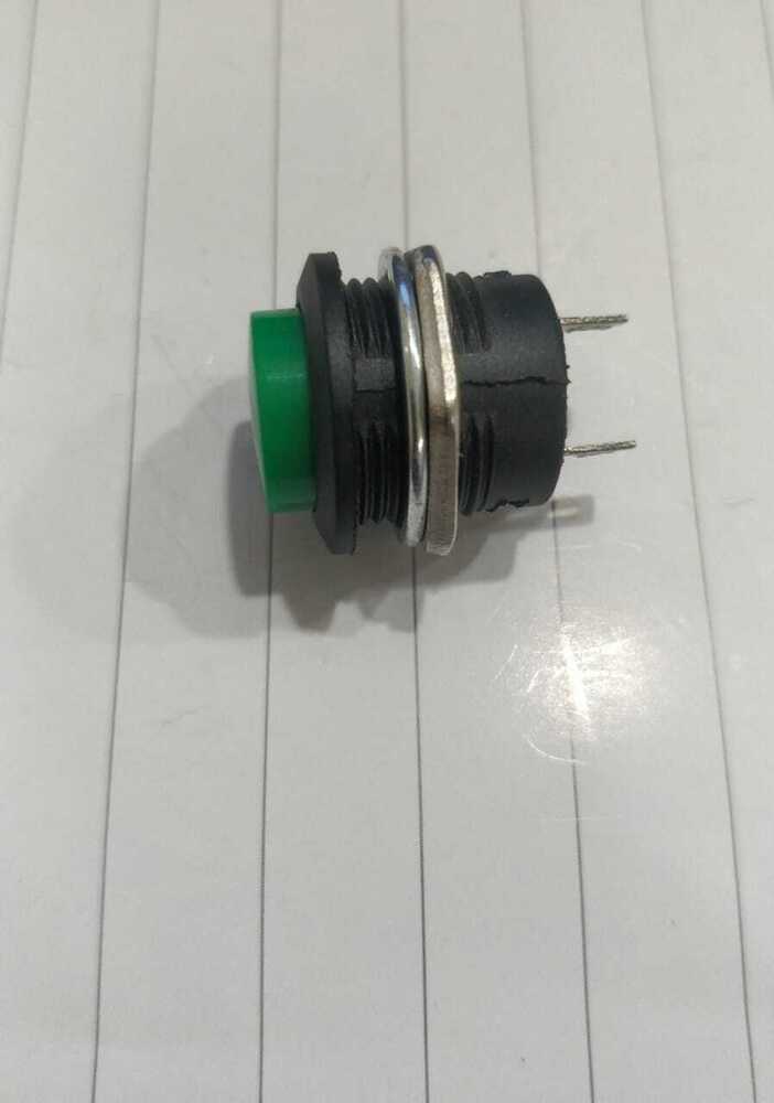 16mm 2pin Green No-lock Push Button Switch - High-quality Material, Custom Configurations , Ideal For Industrial Machinery And Automotive Applications