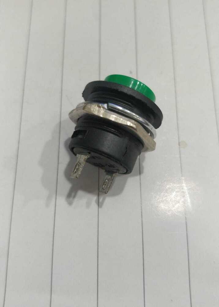 16mm 2pin Green No-lock Push Button Switch - High-quality Material, Custom Configurations , Ideal For Industrial Machinery And Automotive Applications