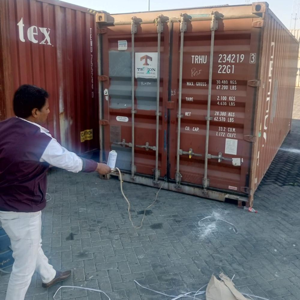 Export Container Fumigation - External Dimension: Standard