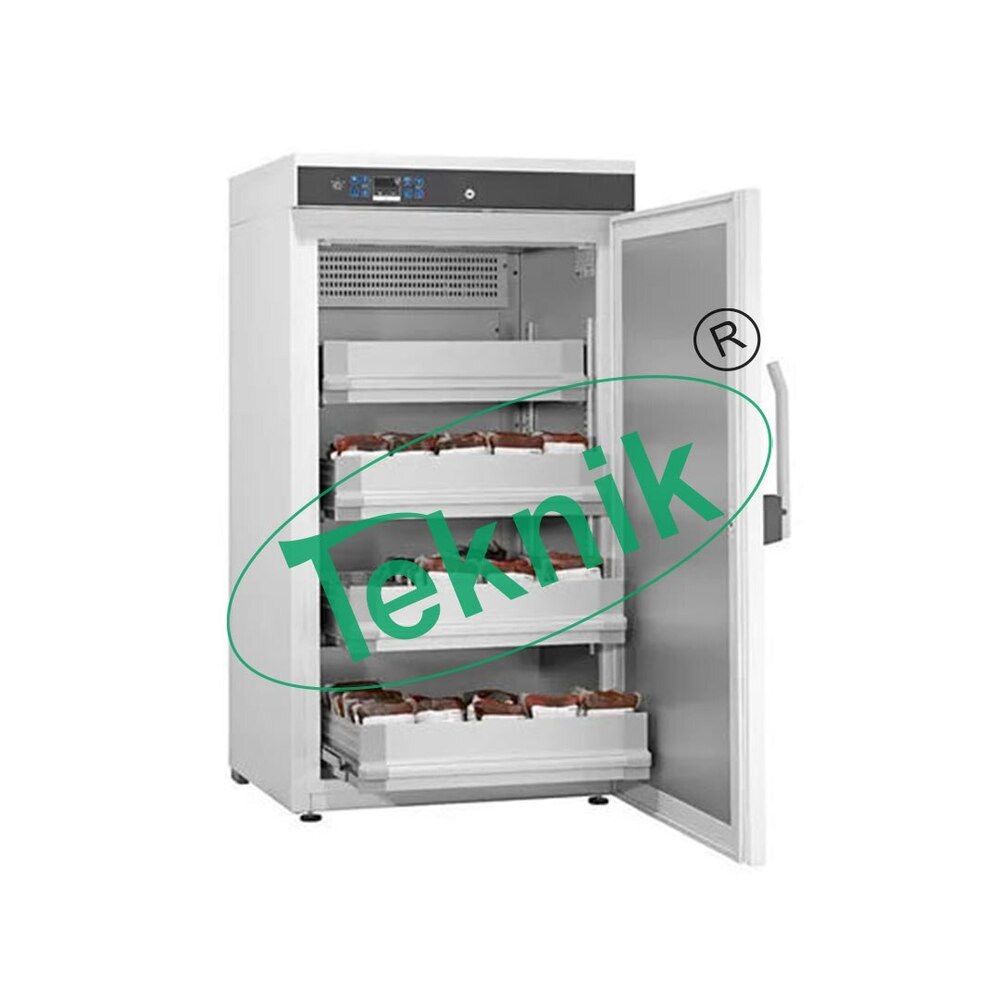 Blood Bank Refrigerator - Stainless Steel Inner Chamber Crc Powder Coated Outer Body | 100 Bag Capacity Adjustable Temperature 1-8â°c Audio-visual Alarm