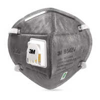 9542V Grey Valved Medium Duty Anti-Pollution Mask