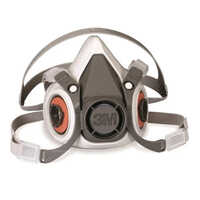 3m 6200 Dual Cartridge Bayonet Connection Half Facemask - Color: Different Available