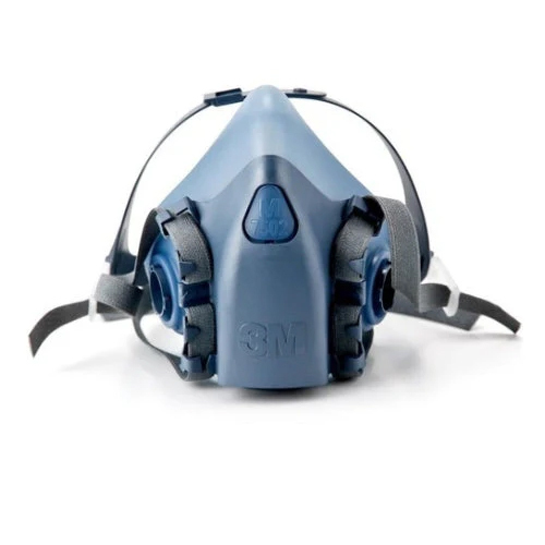 3M 7502 डुअल कार्ट्रिज बेयोनेट कनेक्शन सिलिकॉन हाफ फेसमास्क