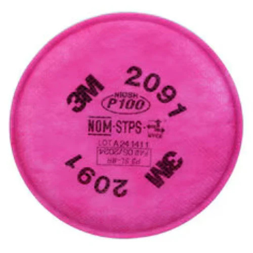 2091 P100 Particulate Filters For Bayonet Style Respirators - Color: Different Available