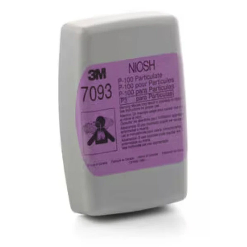 7093 P100 Particulate Filter Cartridges For Bayonet Style Respirators - Color: Different Available