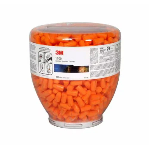391-1100 Uncorded Rollable Foam Earplugs Dispenser Bottle - Color: Different Available