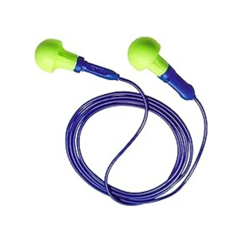 318-1001 Corded Reusable Push Ins Earplugs - Color: Different Available
