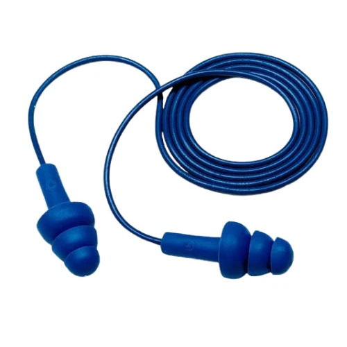 340-4007 Corded Reusable Metal Detectable Earplugs - Color: Different Available