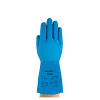 Ansell 87-029 Lightweight Supported Natural Rubber Gloves With Nylon Liner - Color: Different Available