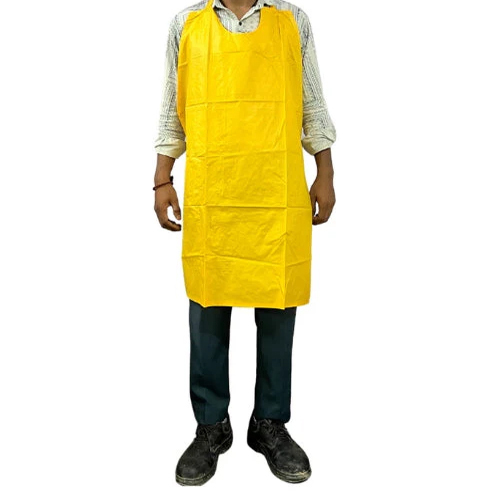 Yellow Pvc Apron - Color: Different Available