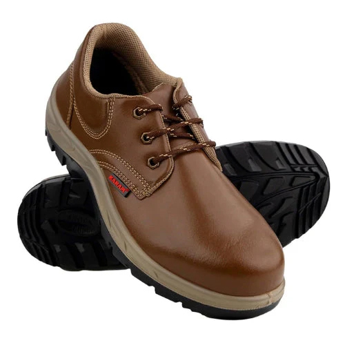 Karam Fs61Br Brown Formal Leather Safety Shoes With Steel Toe - Color: Different Available
