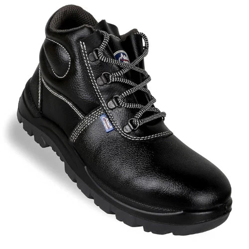 AC 1008 Black High Ankle Steel Toe Safety Shoes