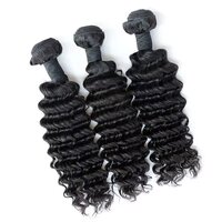 Temple Remy Natural Black Color Human Weft Hair Extension High Quality Weft Hair For Wigs