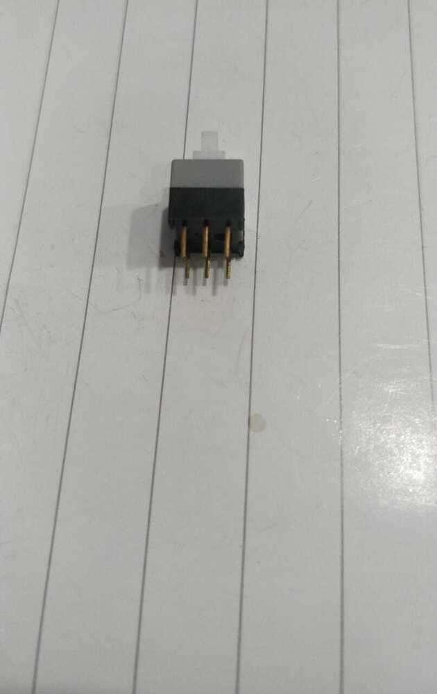 8.5x8.5mm Plastic 6-pin Vtr Push Button Switch - 25v, 2a, Self-locking Design With Normally Open Pins | Ideal For Industrial Applications