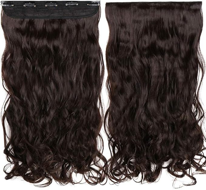Natural Color Remy Clip In Hair Extension Long Thick Natural With 5 Clips Replaceable Hair Piece