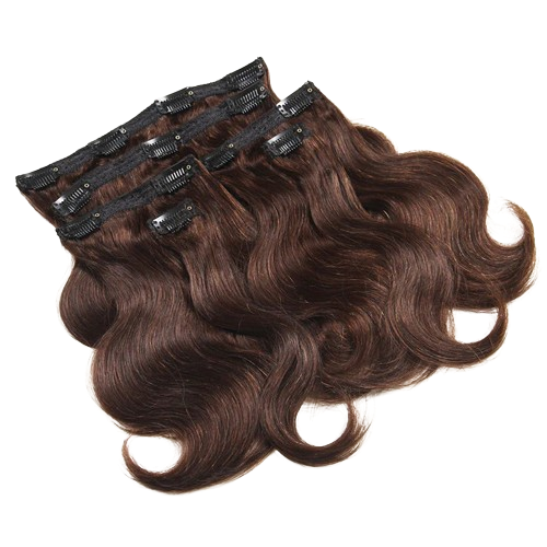 Indian Temple Remy Natural Color Clip-in Human hair extension ( Set of 7 pieces) short size available