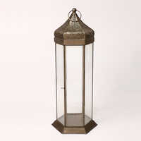 24-82517 Iron Glass Lantern - Color: Different Available