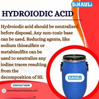 Hydroiodic Acid Manufacturers, Suppliers, Exporters From Vasai Mumbai India - 99% Purity Technical Grade Liquid Solution, Colorless & Strongly Ionized