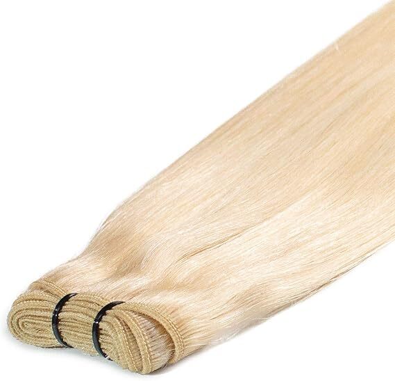  Straight Blonde Hair Bundles Human Hair Weaves Sewn In Weave Weft Extensions