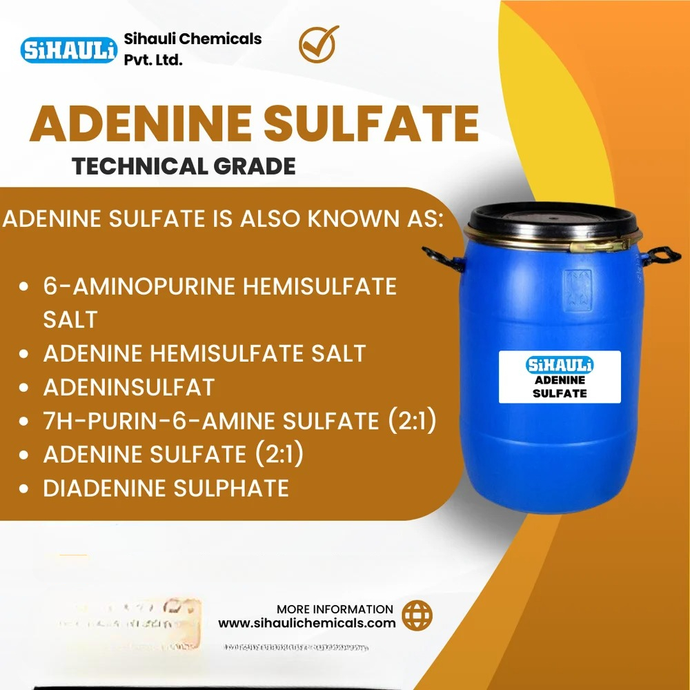 Adenine Sulfate chemicals Manufacturers, Suppliers, Exporters From Vasai