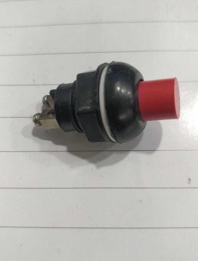 Push Switch Screw Terminal - Plastic Material, 10a Rated Voltage, Red Color | Ideal For Industrial Machinery, Security Systems, Automotive Applications