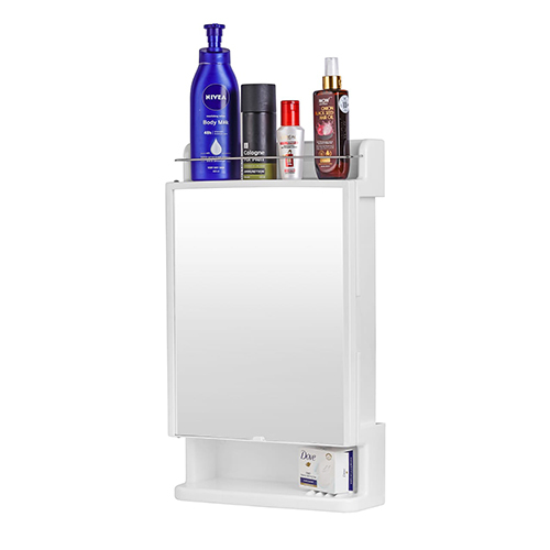 Pvc Cabinet With Mirror - Color: White