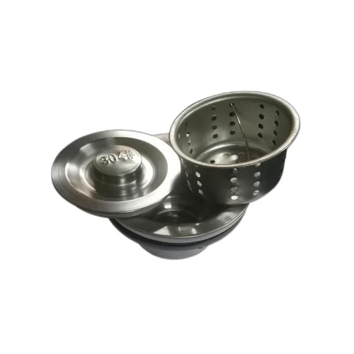 Ss Sink Waste Basket - Color: Silver