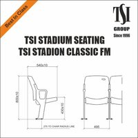 Premium Floor Mount Stadium Chair for Sports & Events