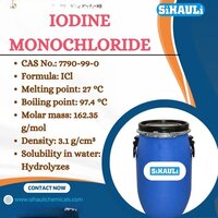 Iodine Monochloride Manufacturers, Suppliers, Exporters - Technical Grade, 99% Purity, Cas No 7790-99-0, Red-brown Powder, Molecular Weight 162.35 G/mol