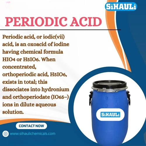 Periodic Acid Manufacturers, Suppliers, Exporters From Vasai Mumbai India