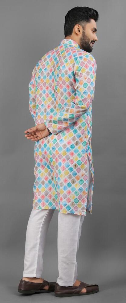 Heavy Printed Kurta - Chest Size: 34-42
