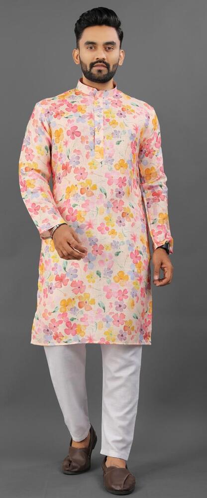 Heavy Printed Kurta - Chest Size: 34-42