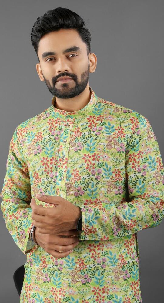 Heavy Printed Kurta - Chest Size: 34-42