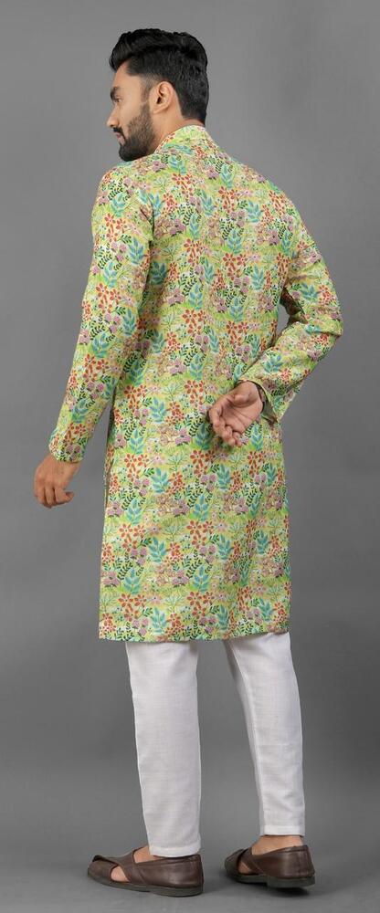 Heavy Printed Kurta - Chest Size: 34-42