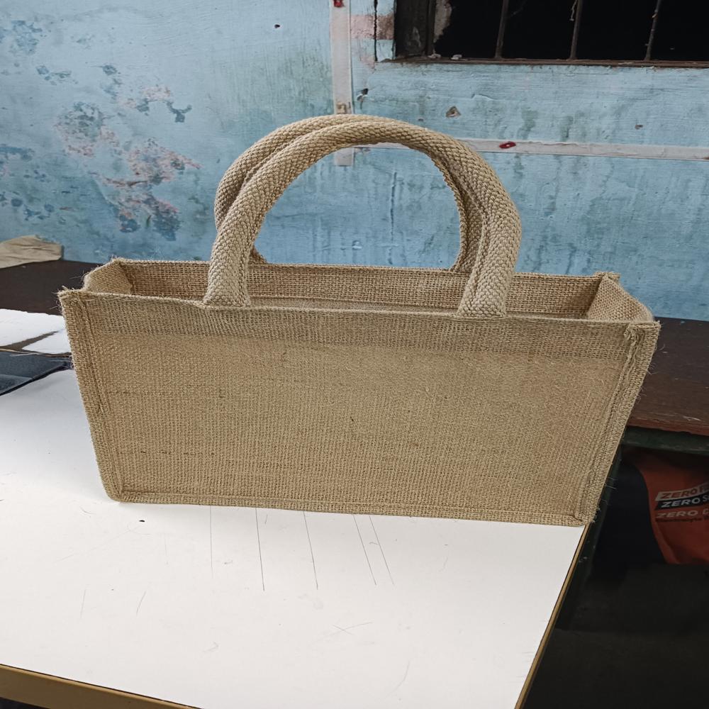 Tiffin Jute Bag - Jute Material, Various Sizes Available, Vibrant Colors, Flexiloop Handle | Customizable For Shopping & Promotional Use