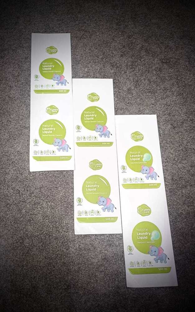 printed  sticker label