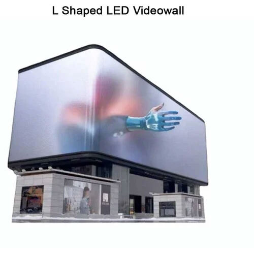 L Shaped Led Videowall - Application: Advertising